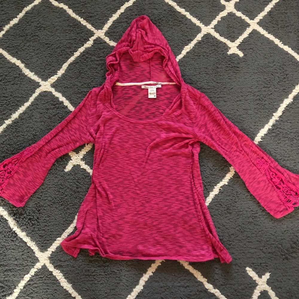 American Rag lightweight hooded sweater